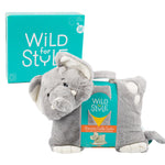 Elephant Blanket W/ Cuddle Bag- 40"