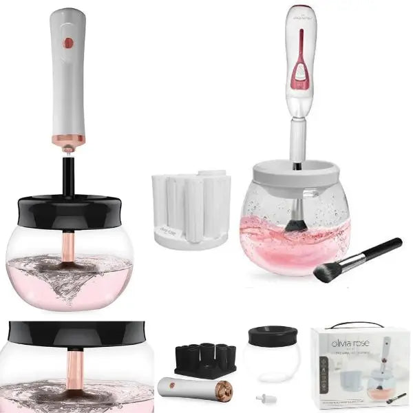 Olivia Rose Beauty - #OL-CMBS-08 - Cordless Makeup Brush Cleaner - Spins & Dries