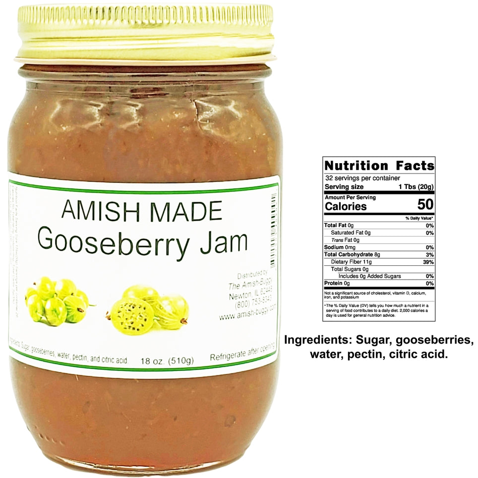 Amish Made 16 oz. Gooseberry Jam