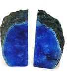 Blue Agate Bookends