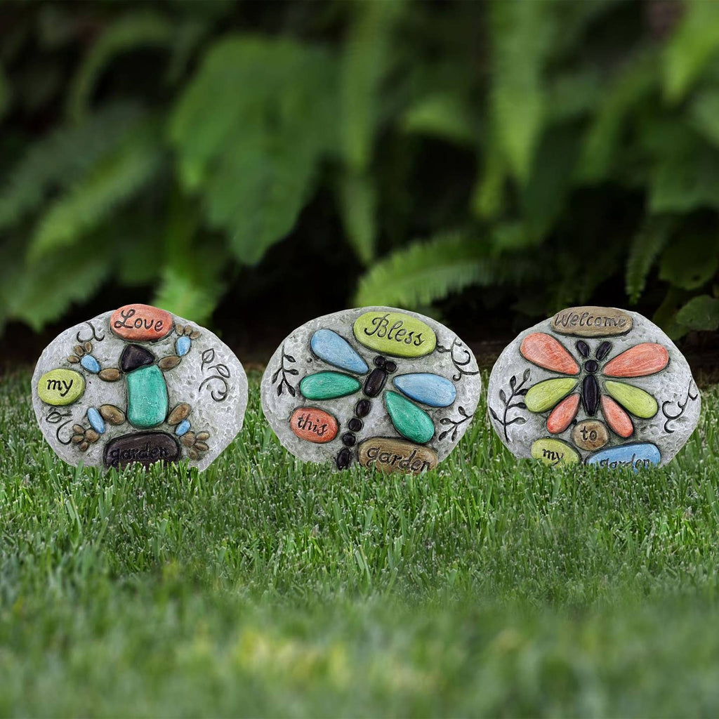Frog/Butterfly/Dragonfly Stone Décor (Choose Your Style)