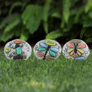 Frog/Butterfly/Dragonfly Stone Décor (Choose Your Style)