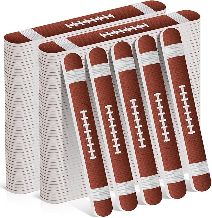 50 Pcs Football Team Party Gifts Bulk Football Nail Files Emery Boards Favors Football Birthday Party Favors Funny Football Games Prizes Goodie Bags Stuffers for Adults Youth