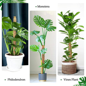 48 Inch Moss Pole, Bendable Moss Pole for Plants Monstera - Moss Poles for Climbing Plants Indoor, Handmade Coco Coir Plant Support Stakesfor Potted Plants, Pothos, Philodendron