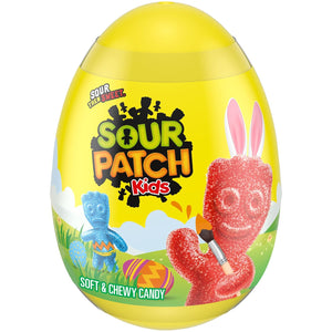 SOUR PATCH KIDS Soft & Chewy Easter Candy, 0.88 oz Easter Egg (Best By: 08/2025, 10/2025)