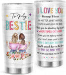 Friendship Gifts for Women Friends - Galentines, Valentines, Birthday, Christmas Gift Ideas for Best Friend, Bestie, BFF - Presents for Female Unique - 20 Oz Stainless Steel Coffee Tumbler
