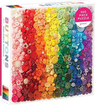 Rainbow Buttons 500 Piece Puzzle, Multicolor
