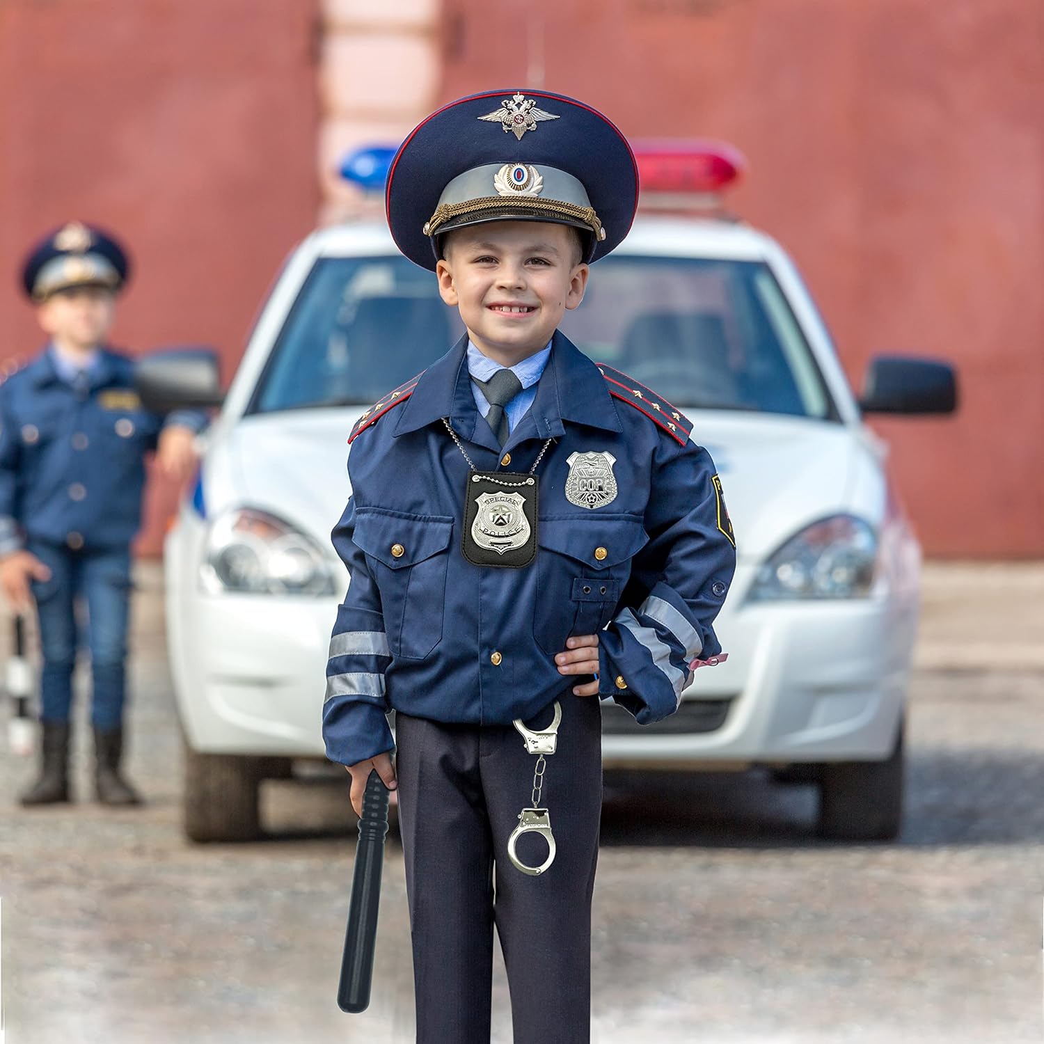 6 Pcs Set Police Accessories - Police Gear for Pretend Play, Police Officer Costume Accessories Boys & Girls Kids Adults Dress Up