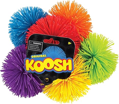 Koosh Balls 3 inch, Assorted Colors - Kids Outdoor Toys, Beach Toys, Kids Games, Outdoor Games for Adults and Family, Outdoor Games for Kids, Kids Toys, Fidget Toys for Kids, Ages 3+