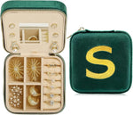 Jenria Mothers Day Gifts for Mon, Travel Jewelry Case for Women, Jewelry Organizer, Jewelry Box, Unique Gifts, Personalized Gifts for Her, Birthday Gifts for Mom, Teen Girl, Girlfriend, Green, S