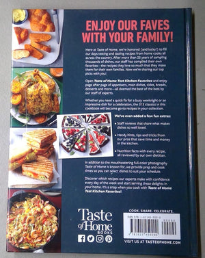 Taste of Home Test Kitchen Favorites Hard Cover Book, 240 Pages, 8.25"x11"