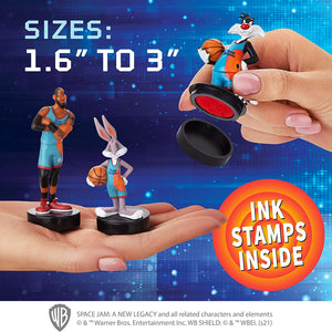 Assorted 3 character space jam Stamper Figurines