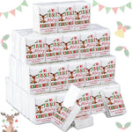 100 Pack Christmas Pocket Tissues Reindeer Travel Packs Bulk