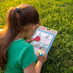 Melissa & Doug Let’s Explore Water Wow! Outdoor Adventure Deluxe Water-Reveal Pad – Reusable On The Go Travel Activity - Stocking Stuffers, Water Wow Activity Books For Toddlers Ages 3+
