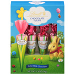 Lindt Chocolate Tulips, Tulip-Shaped Solid Milk Chocolate Easter Candy on a Stick, 4 Pack (Best By: 07/31/2025)