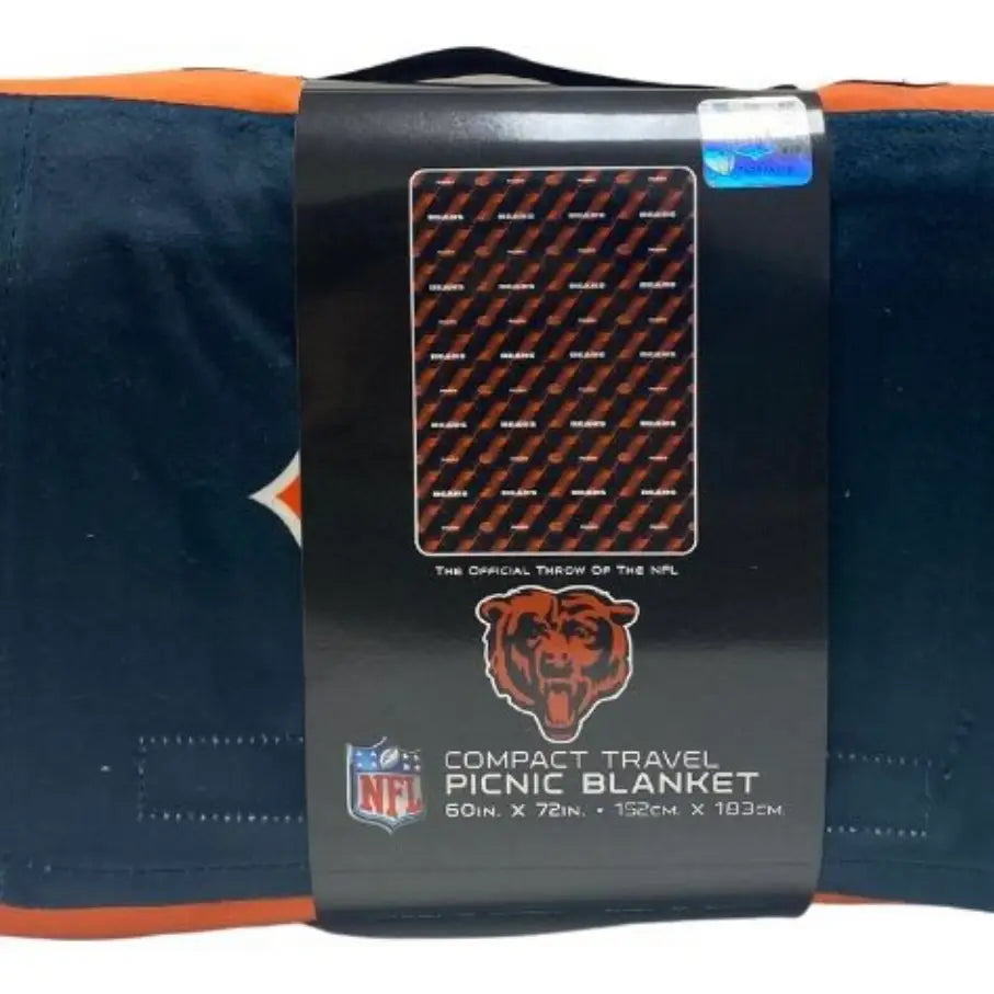 Oversized Picnic Travel Blanket 60"x72"- Chicago Bears
