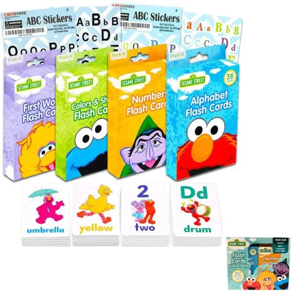 Sesame Street - the 4Pack Flash Card Value Pack