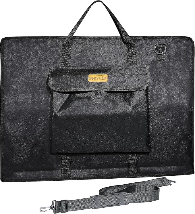 Lightweight Black Art Briefcase (3 Sizes)
