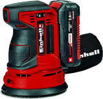 Einhell TE-RS Power X-Change 18-Volt Cordless 5-Inch 22,000-OPM Max Variable Speed Random Orbital Palm Sander w/Dust Collection Box, Dust Extraction Adapter, Electronic Speed Control