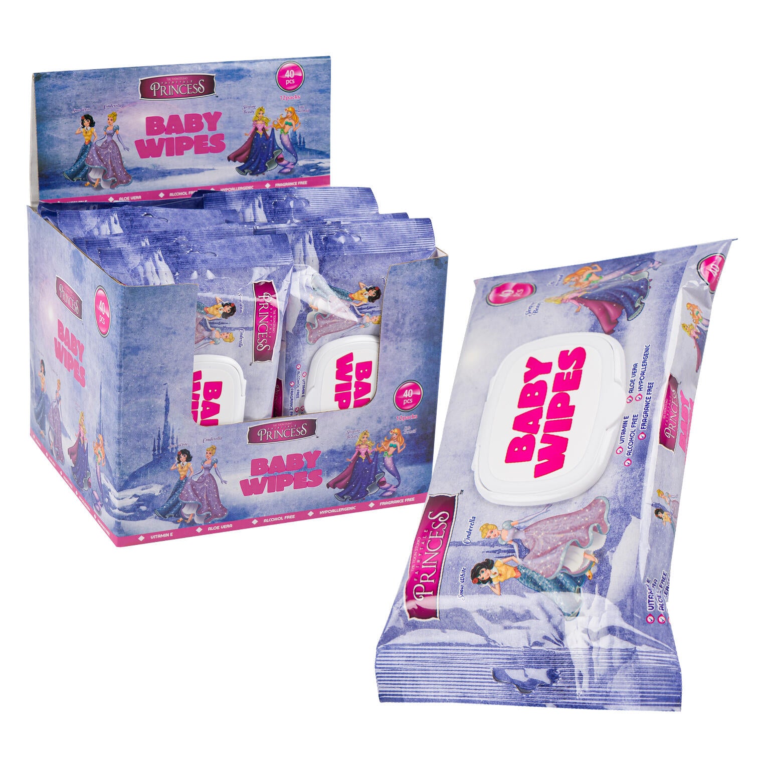 Princess 40ct Baby Wipes