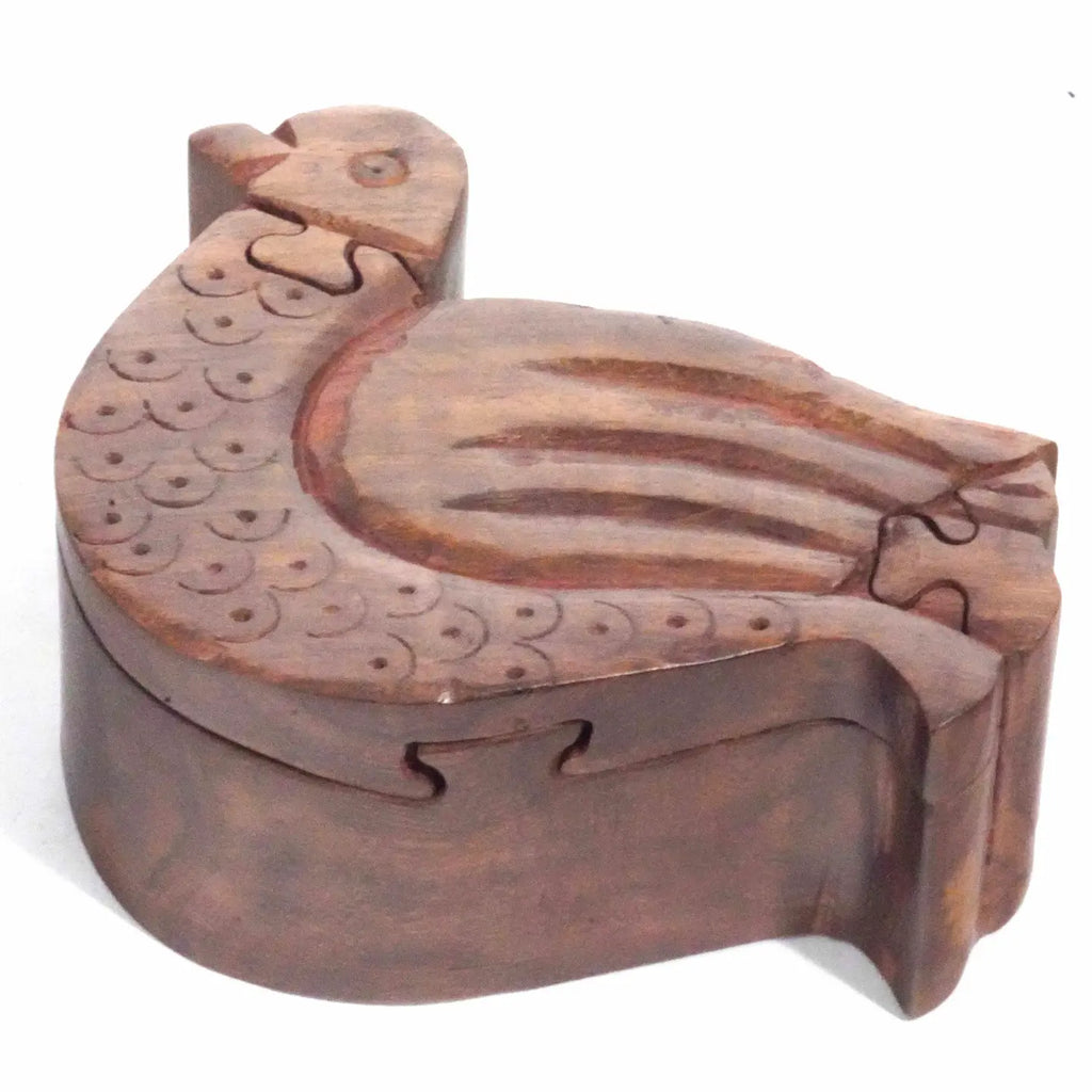 Wood Puzzle Box - Dove