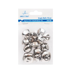Jingle Bells Silver Color 0.7"-1.2"