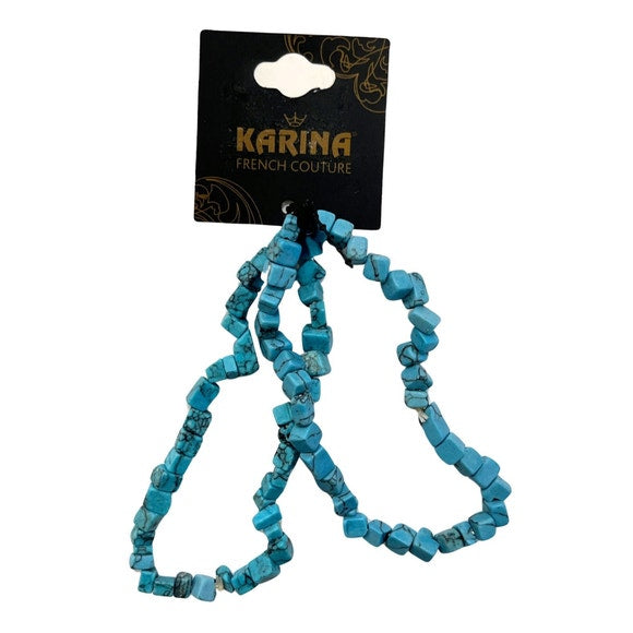 Karina French Couture 2 Pack Turquoise Stretchy Bracelet