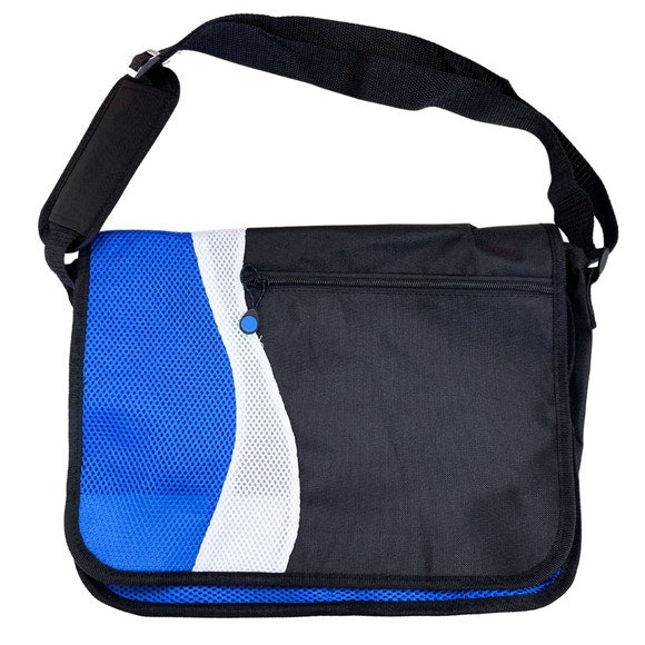 Messenger Bag with Carrying Strap in Blue