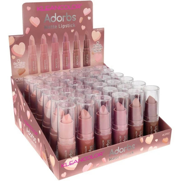 KleanColor Adorbs Matte Lipstick in 6 Assorted Nude Colors