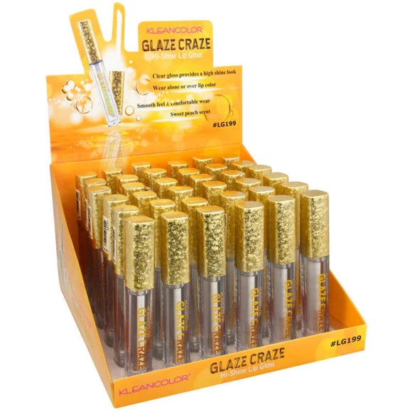 KleanColor Glaze Craze Hi Shine Clear Lip Gloss