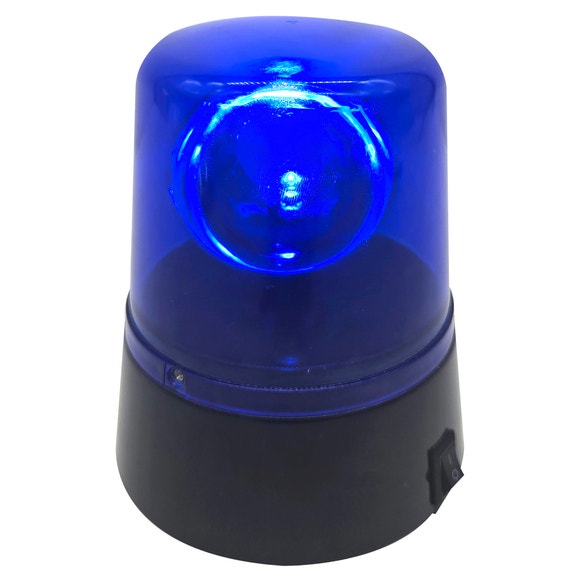 Portable Battery-Operated 360 Degree Strobe Blue Light