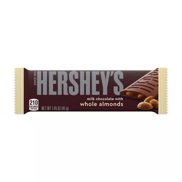 Hershey's Milk Chocolate with Almonds Candy Bar - 1.45oz