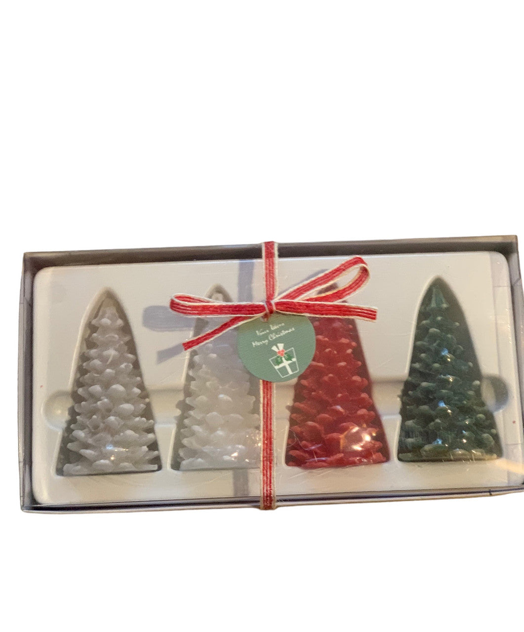 Vance Kitira Tree Wax Candle Set of 4, Scentless, Smokeless, Eco-Friendly Candles