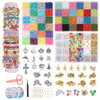 Bracelet Making Kit - 10800+Pcs Polymer Clay&Glass Seed Beads and Letter&Bracelet Beads for Friendship Jewelry Making for Teen Girl Gifts