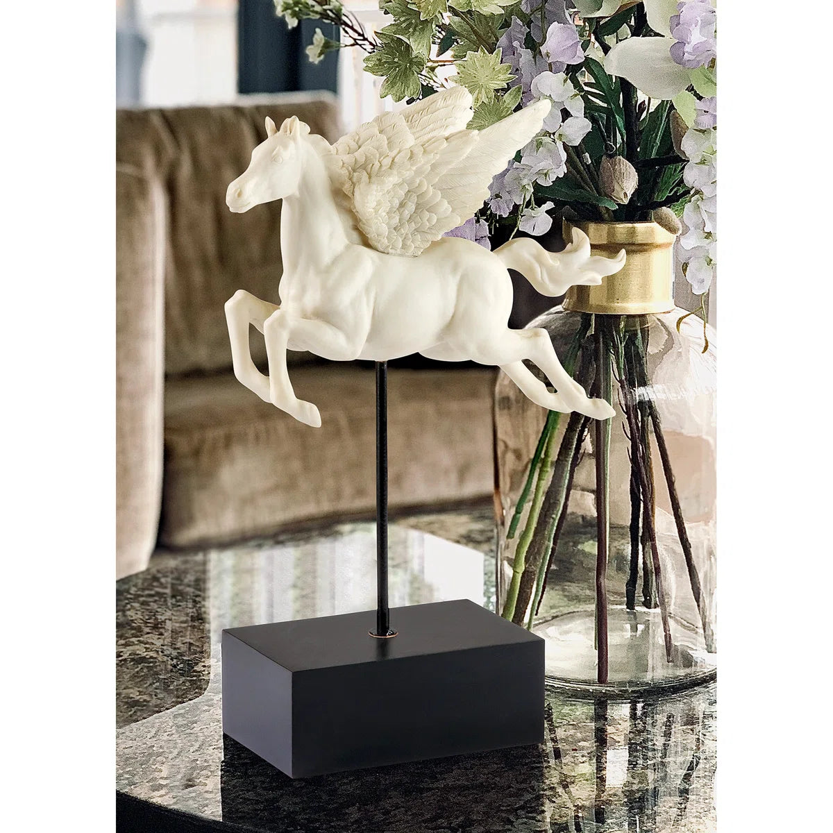 Pegasus The Horse of Greek Mythology Statue, Resin 6"x3"x11.5"H