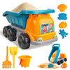 Beach Dump Truck Sand Play Set – Includes Bucket, Rake, Shovel & Sand Molds