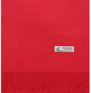 Cashmere Feel Blanket/Scarf/Shawl-Solid Red