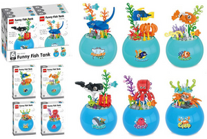 Building Block Set (Sealife / Fish Tank) (75-88 PC)