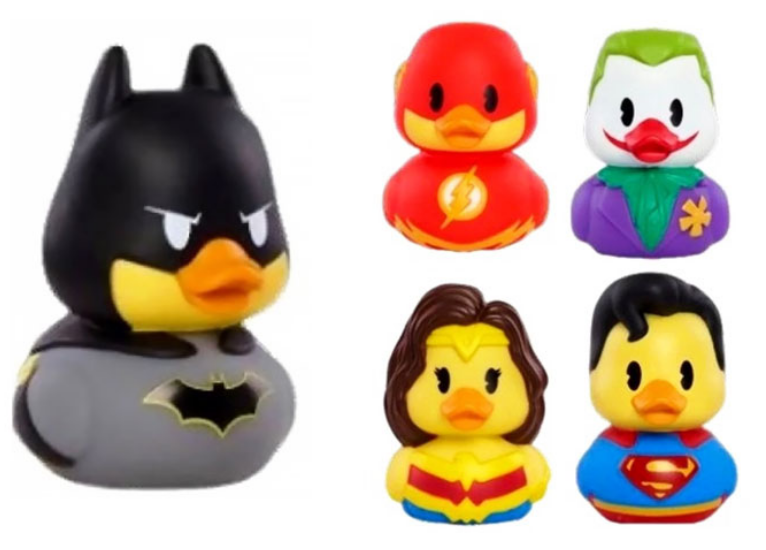WB Superhero Rubber Duckies (2.75")
