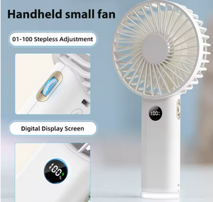 Portable Hand Fan 100 Wind Speeds Mini Bladeless Handheld Fan USB Rechargeable Personal Fans Electric Fan