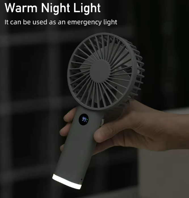 Portable Hand Fan 100 Wind Speeds Mini Bladeless Handheld Fan USB Rechargeable Personal Fans Electric Fan