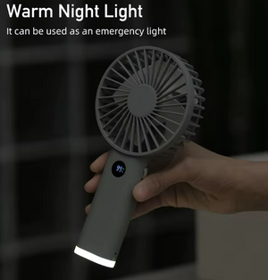Portable Hand Fan 100 Wind Speeds Mini Bladeless Handheld Fan USB Rechargeable Personal Fans Electric Fan