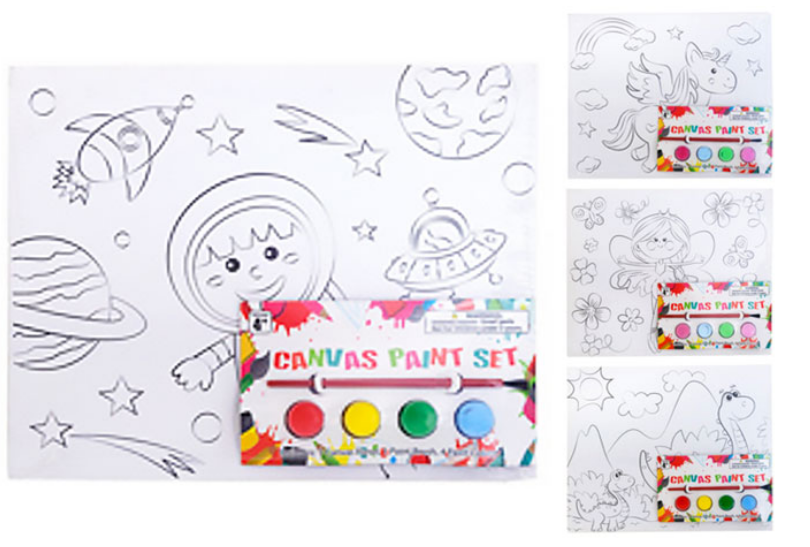 Canvas Paint Set (7.5" x 9.75")