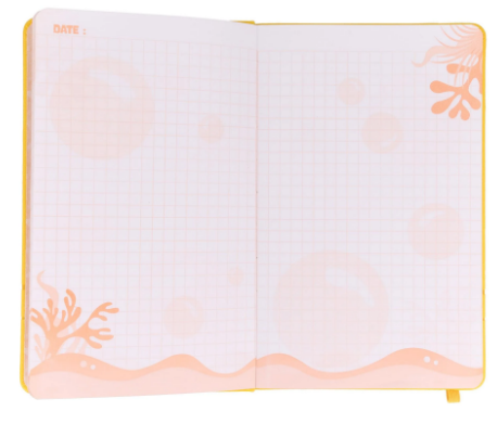 Yellow Vegan Leather Journal