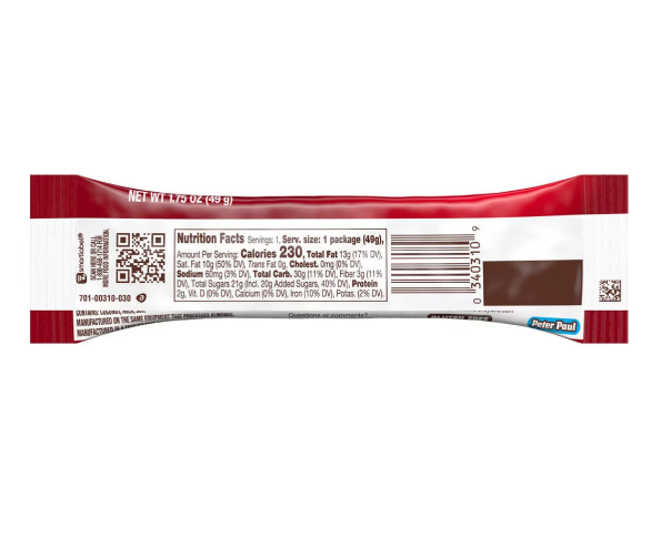 MOUNDS Coconut and Dark Chocolatey Candy Bars, 1.75 oz (Best By: 12/2025)