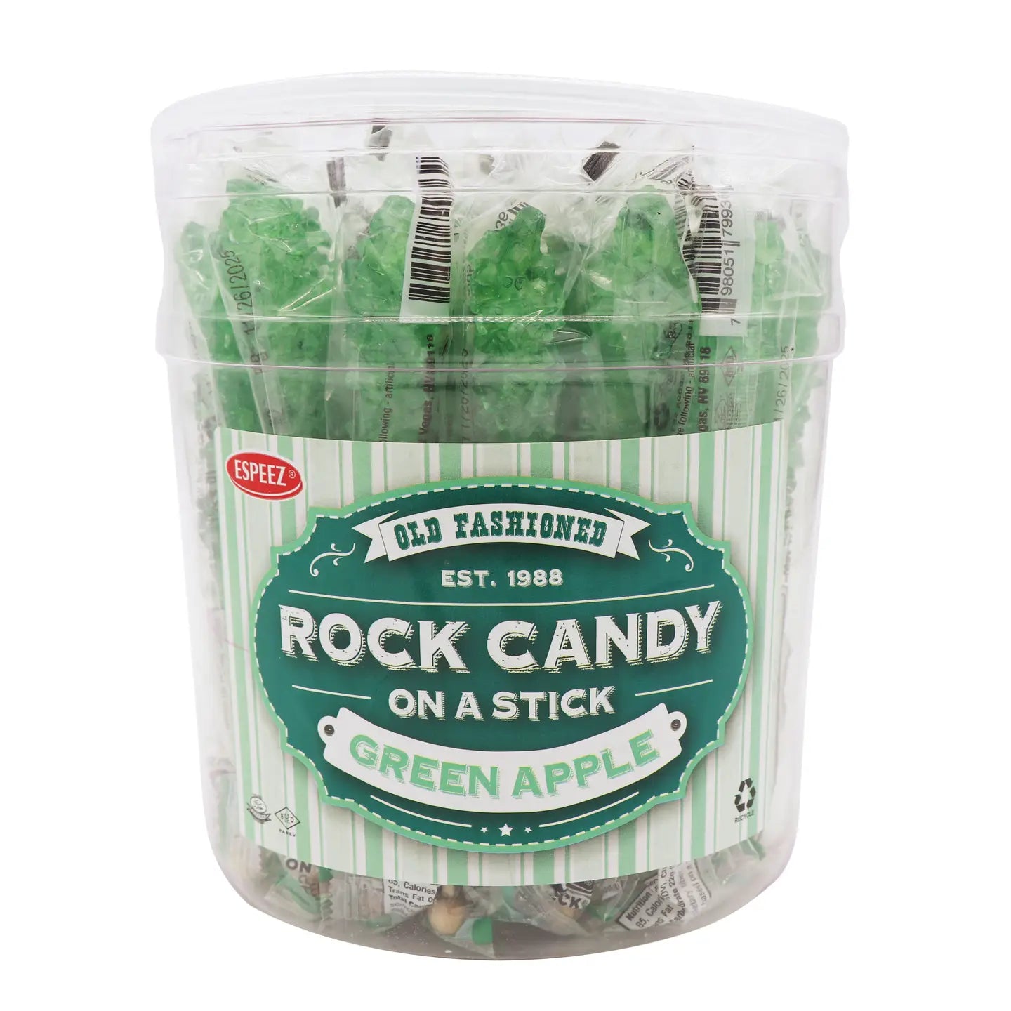 Rock Candy Sticks Green Apple, 0.8oz (1 Piece)