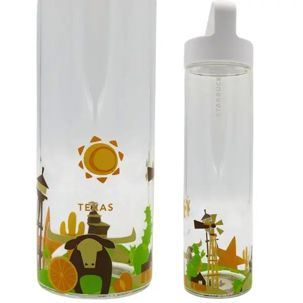 Starbucks - 18OZ State Of Texas Glass Bottle - Enjoy Your Coffee