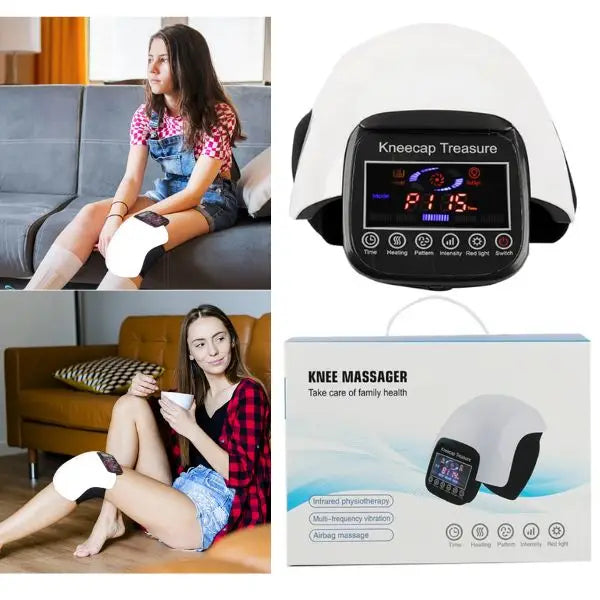 Knee Massager - #HY-991.Family - Infrared Therapy -Blue - Frequency Vibration