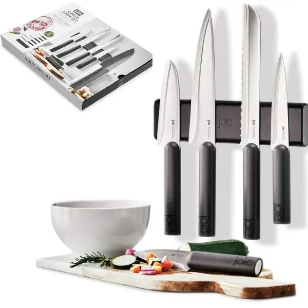 Joie Housewares - 6PC Premium Knife Set - Stylish Magnetic