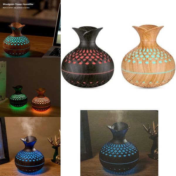 Fashion Humidifier - The Flower Series - LED Night Lamp - USB Charging